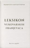 prikaz prve stranice dokumenta Leksikon vukovarskih franjevaca